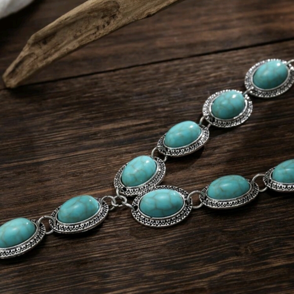 Vintage Turquoise Y Lariat Necklace New - Picture 6 of 6